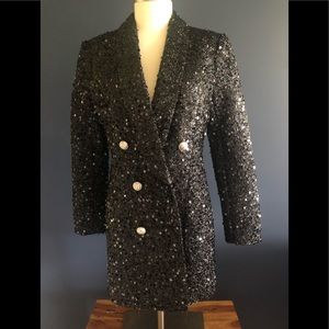 Sequin Blazer Party Mini Dress